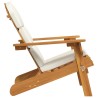 Chaise de jardin Adirondack avec coussins bois massif d'acacia 561549561549