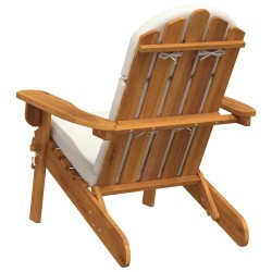 Chaise de jardin Adirondack avec coussins bois massif d'acacia 561549561549