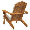 Chaise de jardin Adirondack avec coussins bois massif d'acacia 561549561549