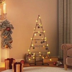 Arbre de Noël en métal pour décoration noir 125 cm 561550561550