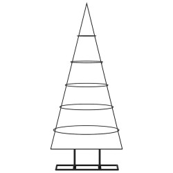 Arbre de Noël en métal pour décoration noir 125 cm 561550561550