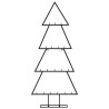 Arbre de Noël en métal pour décoration noir 90 cm 561551561551
