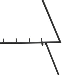 Arbre de Noël en métal pour décoration noir 90 cm 561551561551