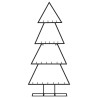 Arbre de Noël en métal pour décoration noir 125 cm 561552561552