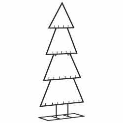 Arbre de Noël en métal pour décoration noir 125 cm 561552561552