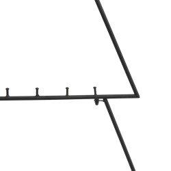 Arbre de Noël en métal pour décoration noir 125 cm 561552561552