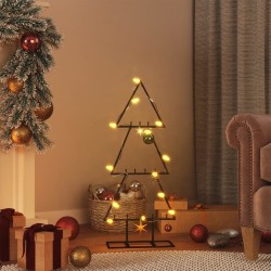 Arbre de Noël en métal pour décoration noir 60 cm 561553561553