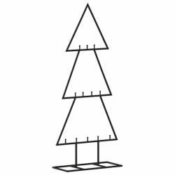 Arbre de Noël en métal pour décoration noir 60 cm 561553561553