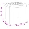 Table basse 40x40x36 cm bois d'acacia massif 561556561556