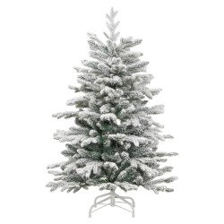 Sapin de Noël artificiel à charnières avec neige floquée 120 cm 561559561559