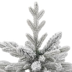 Sapin de Noël artificiel à charnières avec neige floquée 120 cm 561559561559