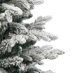 Sapin de Noël artificiel à charnières avec neige floquée 120 cm 561559561559
