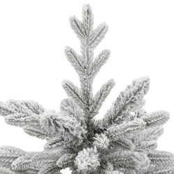 Sapin de Noël artificiel à charnières avec neige floquée 150 cm 561560561560