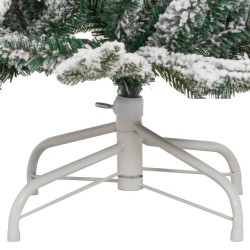 Sapin de Noël artificiel à charnières avec neige floquée 150 cm 561560561560