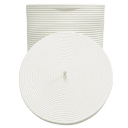 Panier de rangement et couvercle marron et blanc Ø37x50cm coton 561565561565