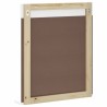 Miroir de salle de bain avec étagère BERG blanc bois massif 561571561571
