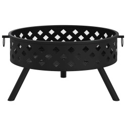 Foyer avec tisonnier 58 cm XXL acier 561572561572