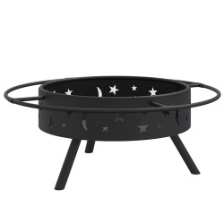Foyer avec tisonnier 70 cm XXL acier 561573561573
