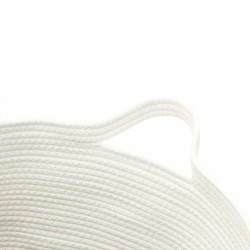 Panier de rangement marron et blanc Ø49x65 cm coton 561577561577