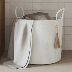 Panier de rangement blanc Ø40x35 cm coton 561578561578