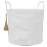 Panier de rangement blanc Ø40x35 cm coton 561578561578