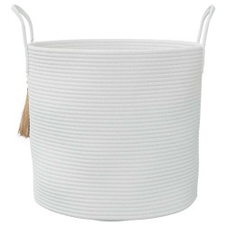 Panier de rangement blanc Ø40x35 cm coton 561578561578