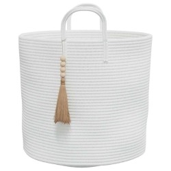 Panier de rangement blanc Ø40x35 cm coton 561578561578