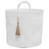 Panier de rangement blanc Ø40x35 cm coton 561578561578