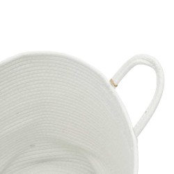 Panier de rangement blanc Ø40x35 cm coton 561578561578
