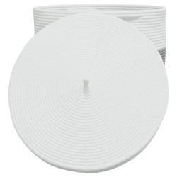 Panier de rangement avec couvercle blanc et noir Ø40x35cm coton 561579561579