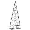 Arbre de Noël en métal pour décoration noir 125 cm 561584561584