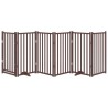 Barrière pour chiens avec porte 6 panneaux bois de sapin massif 561588561588