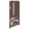 Barrière pour chiens avec porte 6 panneaux bois de sapin massif 561588561588