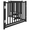 Barrière pour chiens avec porte 4 panneaux bois de sapin massif 561590561590