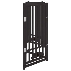 Barrière pour chiens avec porte 6 panneaux bois de sapin massif 561591561591
