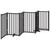 Barrière pour chiens avec porte 6 panneaux bois de sapin massif 561591561591