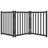 Barrière pour chien pliable 3 panneaux 150 cm bois sapin massif 561595561595