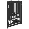 Barrière pour chiens avec porte 6 panneaux bois de sapin massif 561596561596