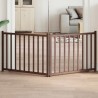 Barrière pour chien pliable 2 panneaux 160 cm bois sapin massif 561597561597