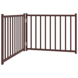 Barrière pour chien pliable 2 panneaux 160 cm bois sapin massif 561597561597