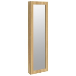 Armoire à bijoux avec miroir murale 30x8,5x106 cm 561604561604