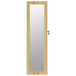 Armoire à bijoux avec miroir murale 30x8,5x106 cm 561604561604