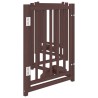 Barrière pour chiens avec porte 6 panneaux bois de sapin massif 561606561606