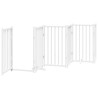 Barrière pour chiens avec porte 6 panneaux bois de sapin massif 561607561607