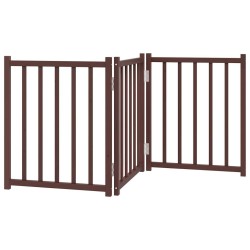 Barrière pour chien pliable 3 panneaux 150 cm bois sapin massif 561611561611