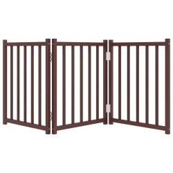 Barrière pour chien pliable 3 panneaux 150 cm bois sapin massif 561611561611