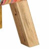 Banc multicolore 160 cm tissu chindi et bois de manguier massif 561614561614