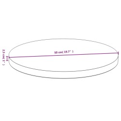Dessus de table Ø50x2,5 cm bambou 561616561616