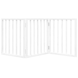 Barrière pour chien pliable 3 panneaux 150 cm bois de peuplier 561618561618