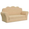 Canapé-lit pour enfants 2 places crème peluche douce 561619561619